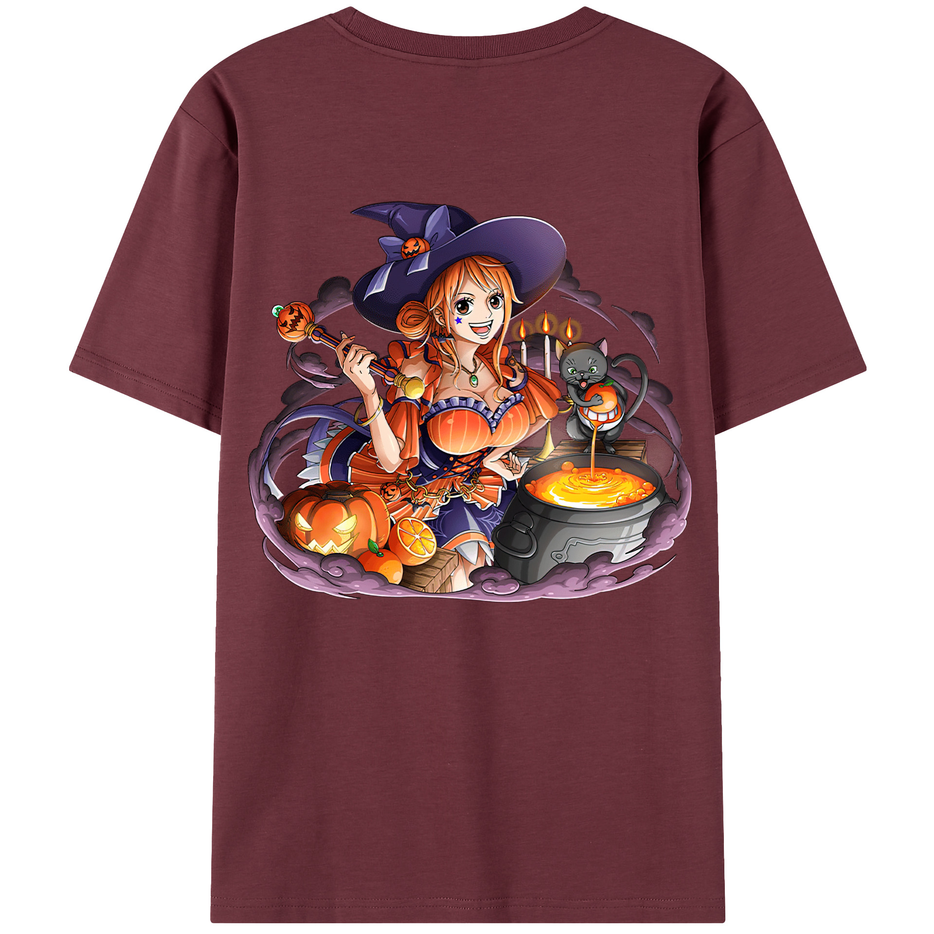 ワンピース ナミ ONE PIECE Nami 綿100％半袖Tシャツ（背面プリント）